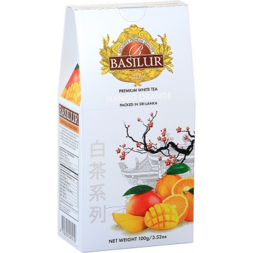 Basilur: White Tea Mango Orange papír 100g