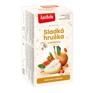 Apotheke: Sladká hruška s jeřabinou se stévií 20x2g