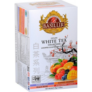 Basilur: White Tea Assorted přebal 20x1,5g