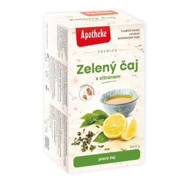 Apotheke: Zelený čaj s citronem 20x2g