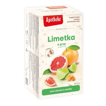 Apotheke: Ovocný čaj Limetka a grep 20x2g