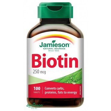 Jamieson: Biotin 250 µg 100tbl.