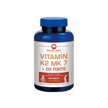 Vitamín K2 MK7 + D3 FORTE 1000 I.U. 125tbl.