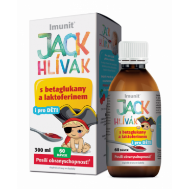 Jack Hlívák sirup 300ml glukany + laktoferin