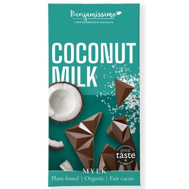 *Vegan mléčná čokoláda a kokosové mléko BIO 60g