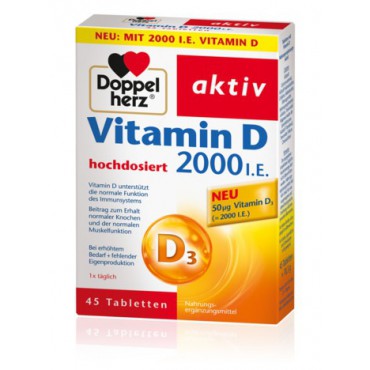 Vitamín D3 2000 I.U. 45tbl.
