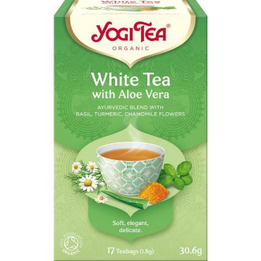 Yogi Tea: Bílý čaj s Aloe Vera BIO 17x1,8g 
