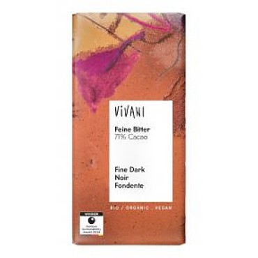 Vivani: Čokoláda hořká 71% BIO 80g