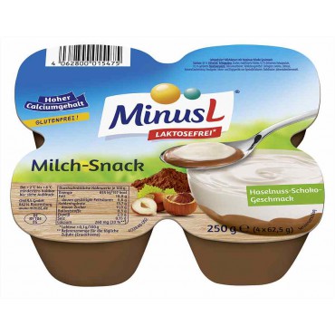 MinusL: Čokoladovo-oříškový mléčný krém 4x62,5g