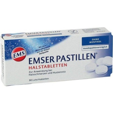 Emsské pastilky bez mentolu 30tbl.