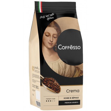 Coffésso: Mletá zrnková káva Crema 150g