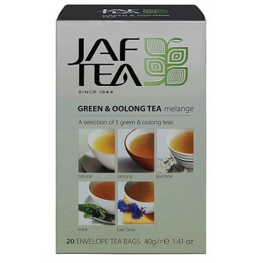 JAFTEA: Green & Oolong Tea Mélange přebal 5x4x2g
