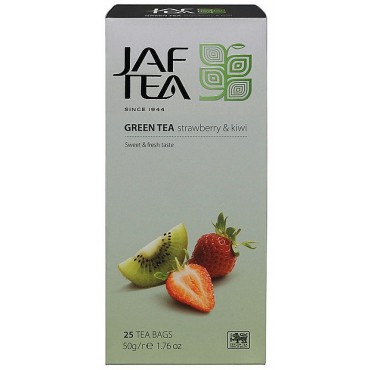 JAFTEA: Green Strawberry & Kiwi nepřebal 25x2g