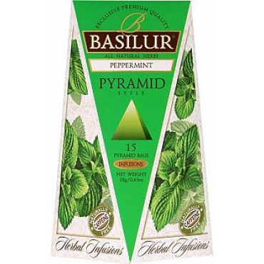 Basilur: Herbal Peppermint Pyramid 15x1,2g