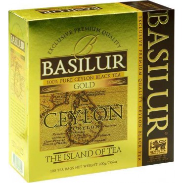 Basilur: Ceylon black tea Gold 100x2g