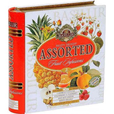 Basilur: Fruit Infusions Book Fruity Delight plech 32x1,8g