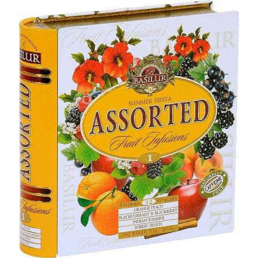 Basilur: Fruit Infusions Book Summer Fiesta plech 32x1,8g