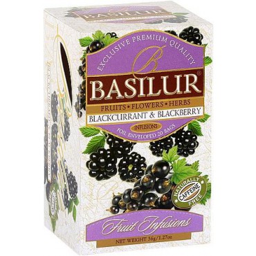 Basilur: Fruit Blackcurrant & Blackberry 20x1,8g