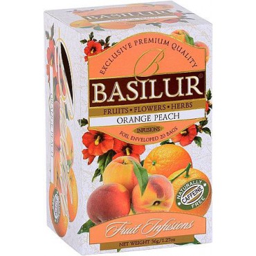 Basilur: Fruit Orange Peach 20x1,8g