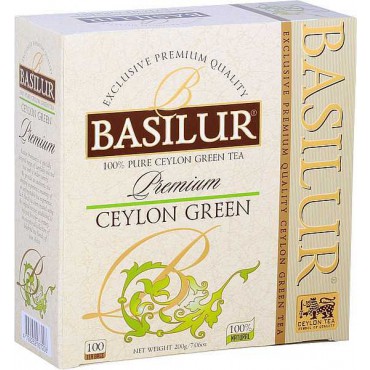 Basilur: Premium Ceylon Green 100x2g