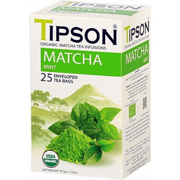 Tipson: Matcha Mint BIO 25x1,5g