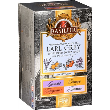 Basilur: All Natural Earl Grey Assorted 20x2g