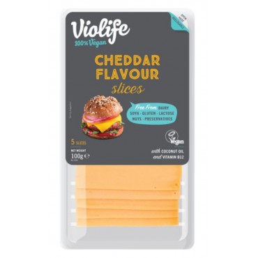 Violife: Vegan sýr plátky Cheddar 100g