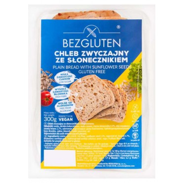 Bezgluten: Chléb konzumní se slunečnicí 300g 