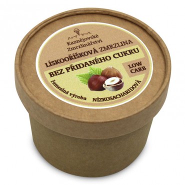 Lískooříšková zmrzlina bez přidaného cukru 150g
