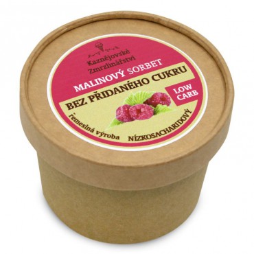 Malinový sorbet bez přidaného cukru 150g