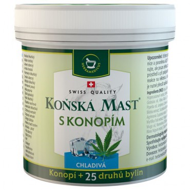 Koňská mast s konopím chladivá 250ml