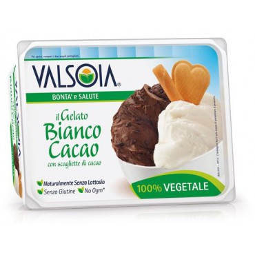 Valsoia: Sójová zmrzlina bílá kakaová 500g