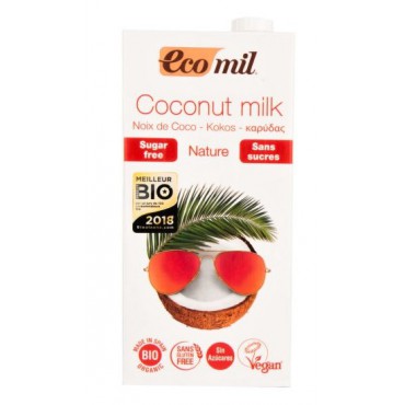 EcoMil: Nápoj z kokosu nature bez cukru BIO 1l