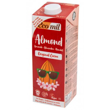 EcoMil: Nápoj ze sladkých mandlí kakao BIO 1l