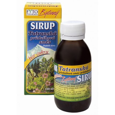 Tatranská průdušková směs bylinný sirup bez cukru 100ml