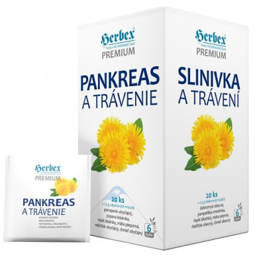 Herbex: Premium-Slinivka a trávení 20x1,5g