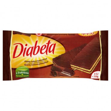 Diabeta oplatka kakaová polomáčená 110g