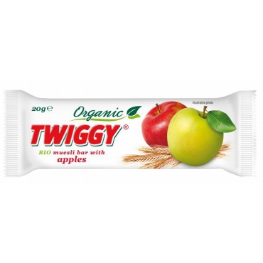 Tyčinka Twiggy müsli s jablky BIO 20g