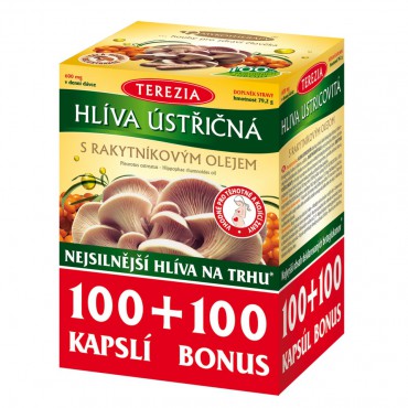 Hlíva ústřičná s rakytníkovým olejem 100+100cps.