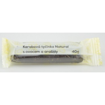 Karobová tyčinka s ovocem a arašídy 40g