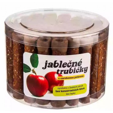 Jablečné trubičky s karobem 450g