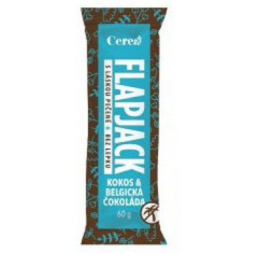 Flapjack bezlepkový Belgická čokoláda-mandle-kokos 60g