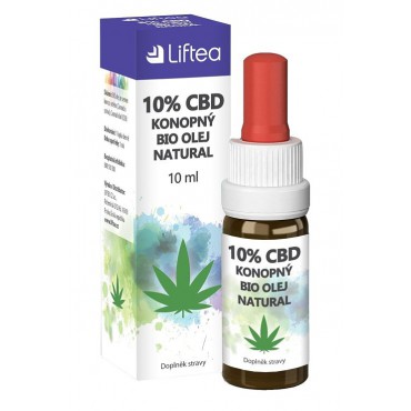 Liftea: Konopný olej 10% CBD BIO 10ml