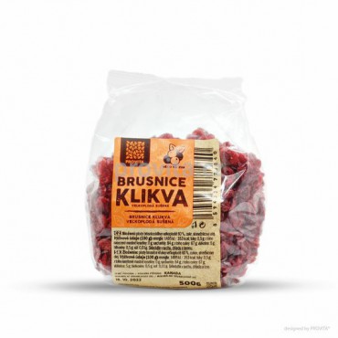 Brusnice klikva sušená 500g