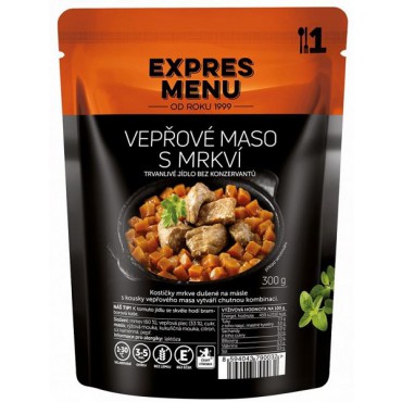 EXPRES MENU: Vepřové maso s mrkví bezlepkové 300g