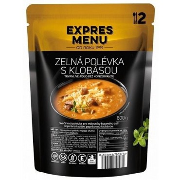 EXPRES MENU: Zelná polévka s klobásou bezlepková 600g