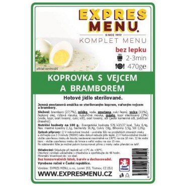 EXPRES MENU: Koprovka s vejcem a bramborem 470g