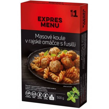 EXPRES MENU: Masové koule v rajské s fusilli 500g