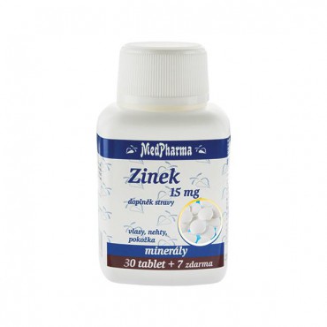 MedPharma: Zinek 15mg 37tbl.