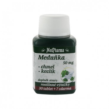 MedPharma: Meduňka 50mg, chmel, kozlík 37cps.